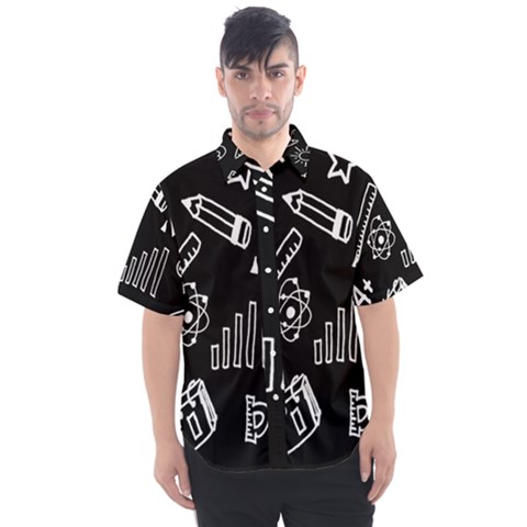 Knowledge Drawing Education Science Men s Short Sleeve Shirt by pakminggu