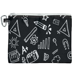 Knowledge Drawing Education Science Canvas Cosmetic Bag (xxl) by pakminggu