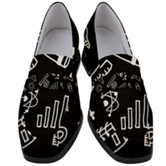 Knowledge Drawing Education Science Women s Chunky Heel Loafers by pakminggu