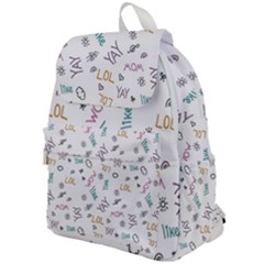 Doodle Pattern Top Flap Backpack