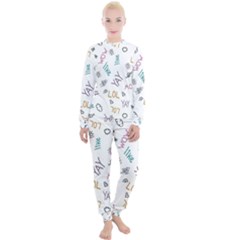 Doodle Pattern Women s Lounge Set by pakminggu