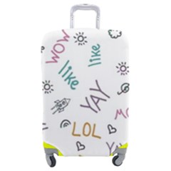 Doodle Pattern Luggage Cover (medium)