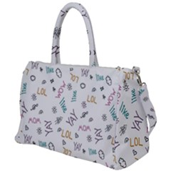 Doodle Pattern Duffel Travel Bag