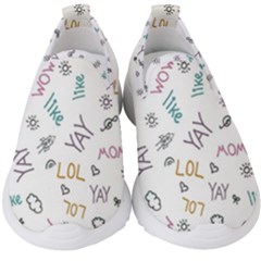 Doodle Pattern Kids  Slip On Sneakers by pakminggu