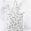 Doodle Pattern Double Zip Up Tote Bag View1