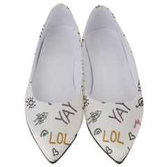 Doodle Pattern Women s Low Heels