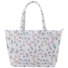 Doodle Pattern Back Pocket Shoulder Bag 