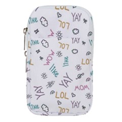 Doodle Pattern Waist Pouch (large)