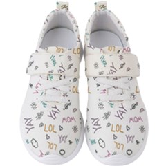 Doodle Pattern Men s Velcro Strap Shoes