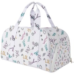 Doodle Pattern Burner Gym Duffel Bag