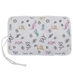 Doodle Pattern Pen Storage Case (m)