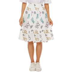 Doodle Pattern Classic Short Skirt