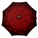 Rose Red Rose Red Flower Petals Waves Glow Straight Umbrellas View1