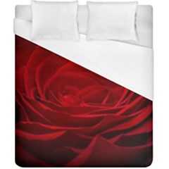 Rose Red Rose Red Flower Petals Waves Glow Duvet Cover (california King Size) by pakminggu