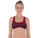 Rose Red Rose Red Flower Petals Waves Glow Got No Strings Sports Bra View1