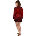 Rose Red Rose Red Flower Petals Waves Glow Long Sleeve Kimono View2