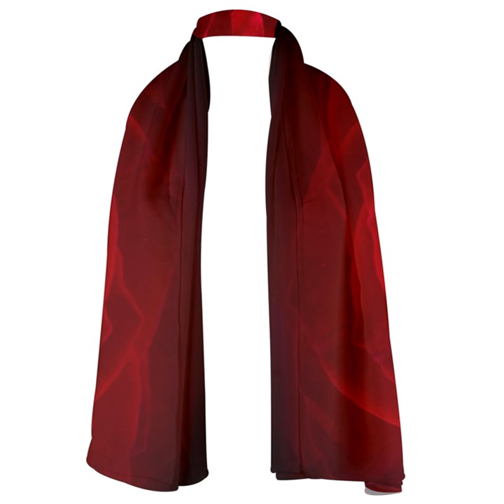 Rose Red Rose Red Flower Petals Waves Glow Lightweight Scarf 