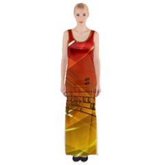 Music Notes Melody Note Sound Thigh Split Maxi Dress by pakminggu