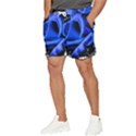 Blue Rose Roses Bloom Blossom Men s Runner Shorts View3