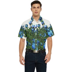 Flowers Roses Rose Nature Bouquet Men s Short Sleeve Pocket Shirt  by pakminggu