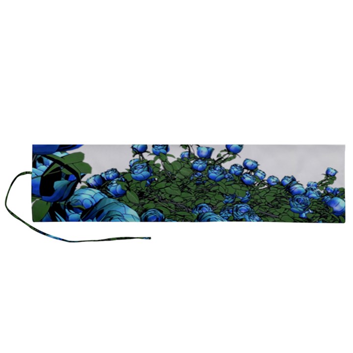 Flowers Roses Rose Nature Bouquet Roll Up Canvas Pencil Holder (L)