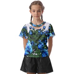 Flowers Roses Rose Nature Bouquet Kids  Front Cut Tee by pakminggu