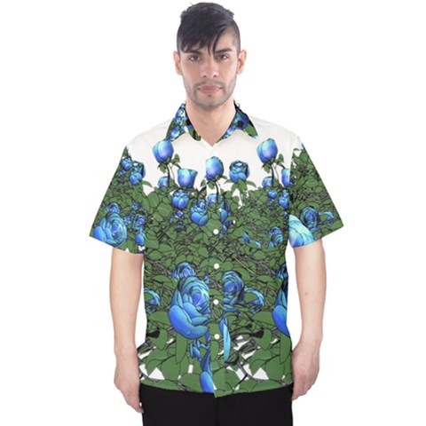 Flowers Roses Rose Nature Bouquet Men s Hawaii Shirt by pakminggu