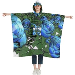 Flowers Roses Rose Nature Bouquet Women s Hooded Rain Ponchos