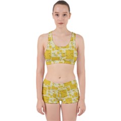 Party Confetti Yellow Squares Work It Out Gym Set by pakminggu