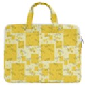 Party Confetti Yellow Squares MacBook Pro 16  Double Pocket Laptop Bag  View1