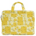 Party Confetti Yellow Squares MacBook Pro 16  Double Pocket Laptop Bag  View2