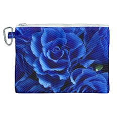 Roses Flowers Plant Romance Canvas Cosmetic Bag (xl) by pakminggu