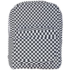 Background Black Board Checker Checkerboard Full Print Backpack by pakminggu