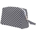 Background Black Board Checker Checkerboard Wristlet Pouch Bag (Large) View2