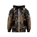 Peacock Plumage Bird  Pattern Graceful Kids  Zipper Hoodie View1