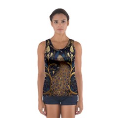 Peacock Plumage Bird  Pattern Graceful Sport Tank Top  by pakminggu