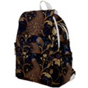 Peacock Plumage Bird  Pattern Graceful Top Flap Backpack View1