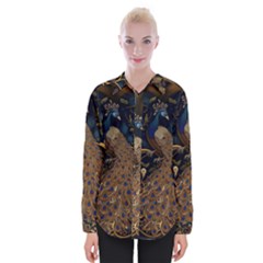 Peacock Plumage Bird  Pattern Graceful Womens Long Sleeve Shirt