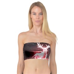 Deer Animal Moon Planet Space Fantasy Bandeau Top by pakminggu