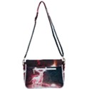 Deer Animal Moon Planet Space Fantasy Shoulder Bag with Back Zipper View3