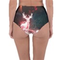 Deer Animal Moon Planet Space Fantasy Reversible High-Waist Bikini Bottoms View4