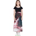 Deer Animal Moon Planet Space Fantasy Kids  Flared Maxi Skirt View1