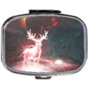 Deer Animal Moon Planet Space Fantasy Mini Square Pill Box View1