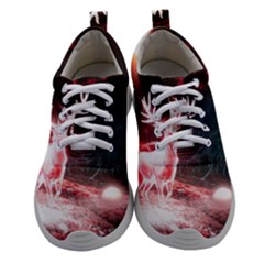 Deer Animal Moon Planet Space Fantasy Women Athletic Shoes by pakminggu