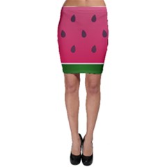 Watermelon Fruit Summer Red Fresh Food Healthy Bodycon Skirt by pakminggu