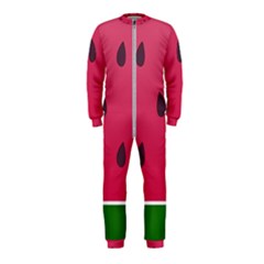 Watermelon Fruit Summer Red Fresh Food Healthy Onepiece Jumpsuit (kids) by pakminggu