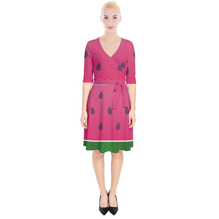 Watermelon Fruit Summer Red Fresh Food Healthy Wrap Up Cocktail Dress