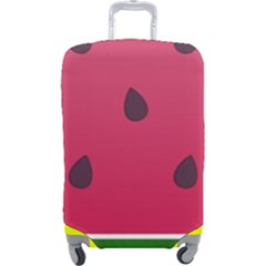 Watermelon Fruit Summer Red Fresh Food Healthy Luggage Cover (large) by pakminggu