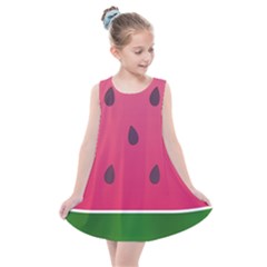 Watermelon Fruit Summer Red Fresh Food Healthy Kids  Summer Dress by pakminggu