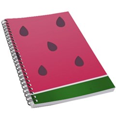 Watermelon Fruit Summer Red Fresh Food Healthy 5 5  X 8 5  Notebook by pakminggu